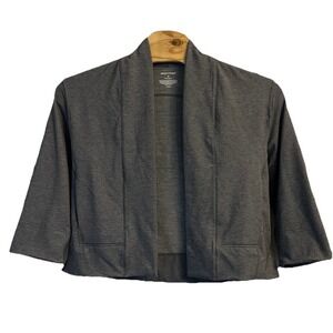 Ministry‎ of Supply Women's Fusion Terry Cardigan Size Small Pockets Gray